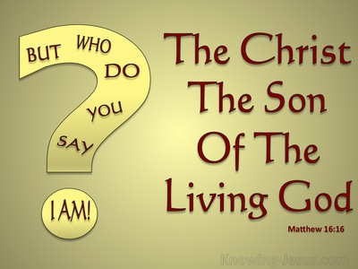 Matthew 16:16 You Are The Christ (red)